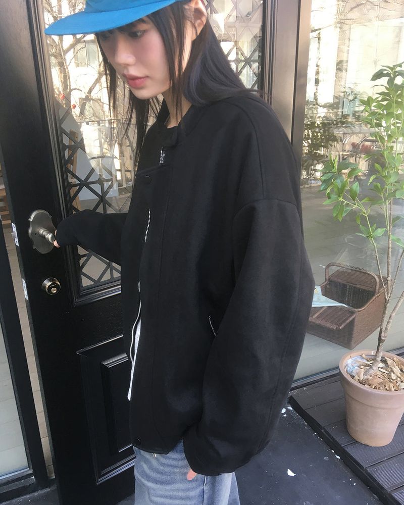 Mover suede blouson jacket jumper