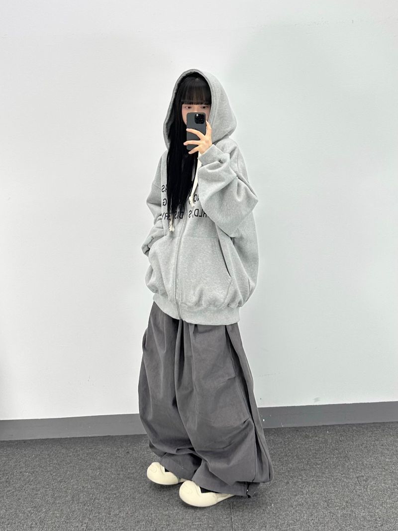 peach big balloon pants