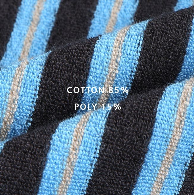 Gaen Terry Stripe Collar Tee