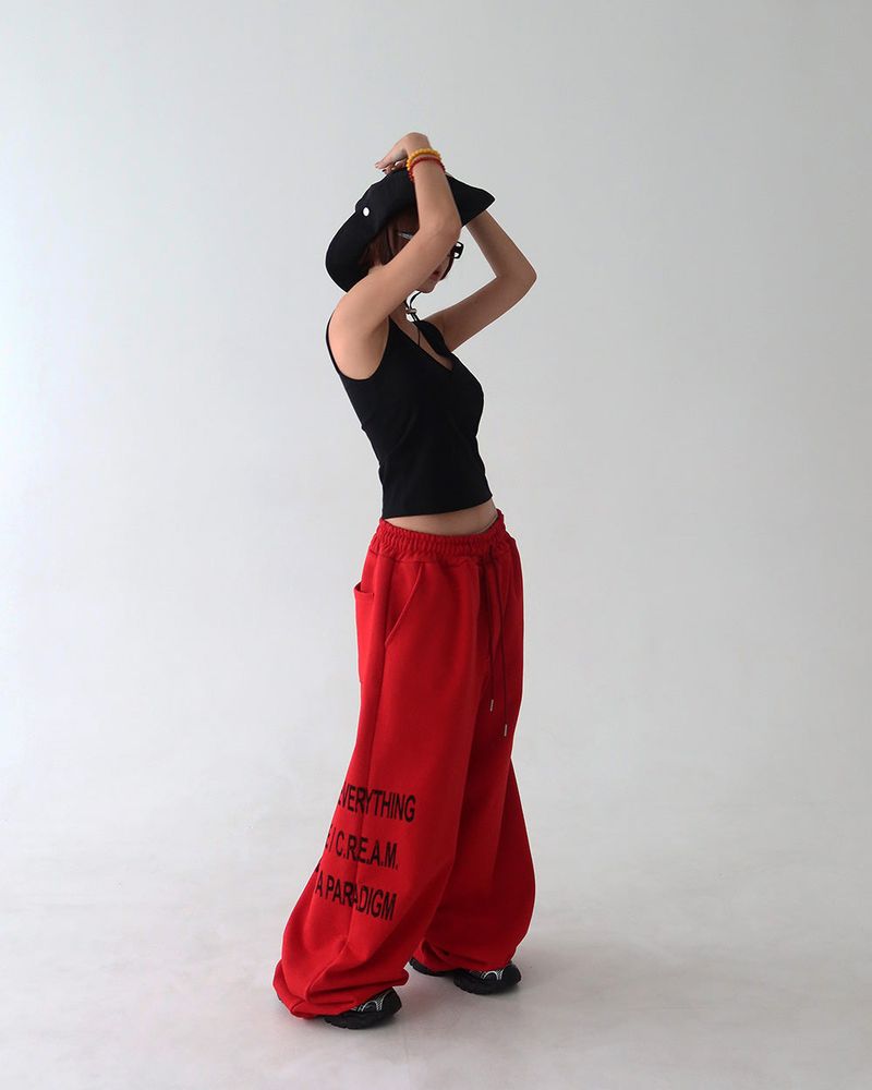 Delight-J（ディライトジェイ）の「[UNISEX] Cash lettering jogger & wide pants（Pants）」