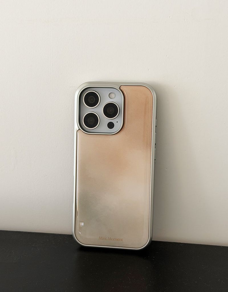 [MADE] Oat シルバーエポキシ iPhoneケース