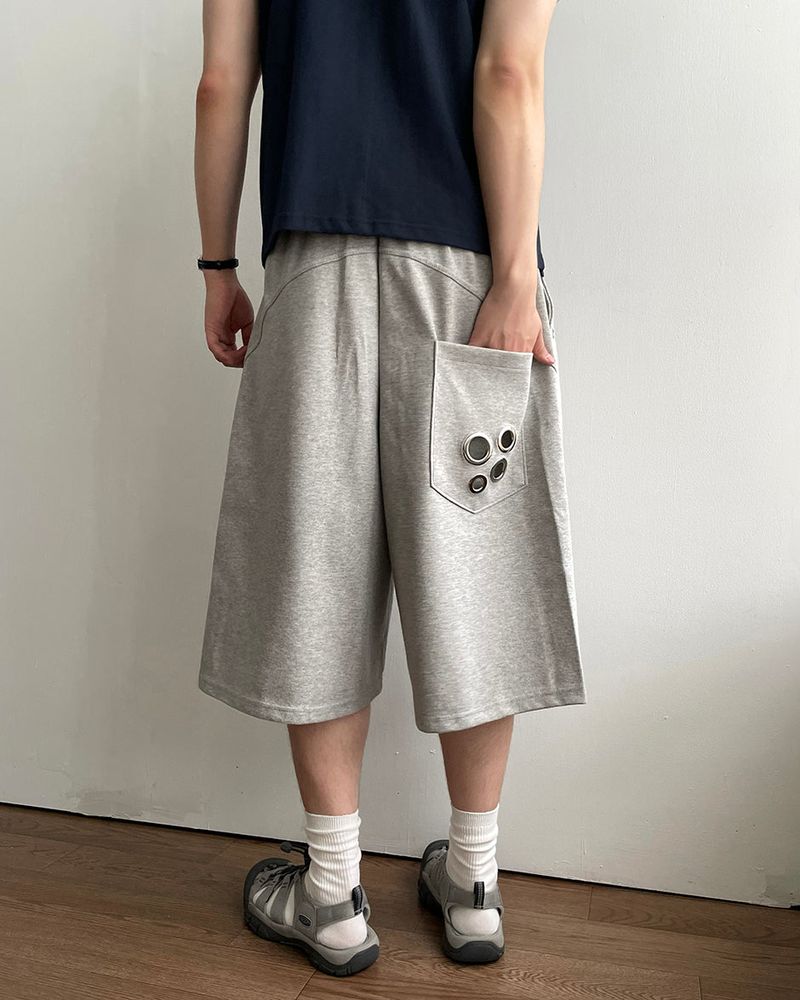 IDF（アイディーエフ）の「パンチ アイレット バミューダ スウェットパンツ（パンツ）」