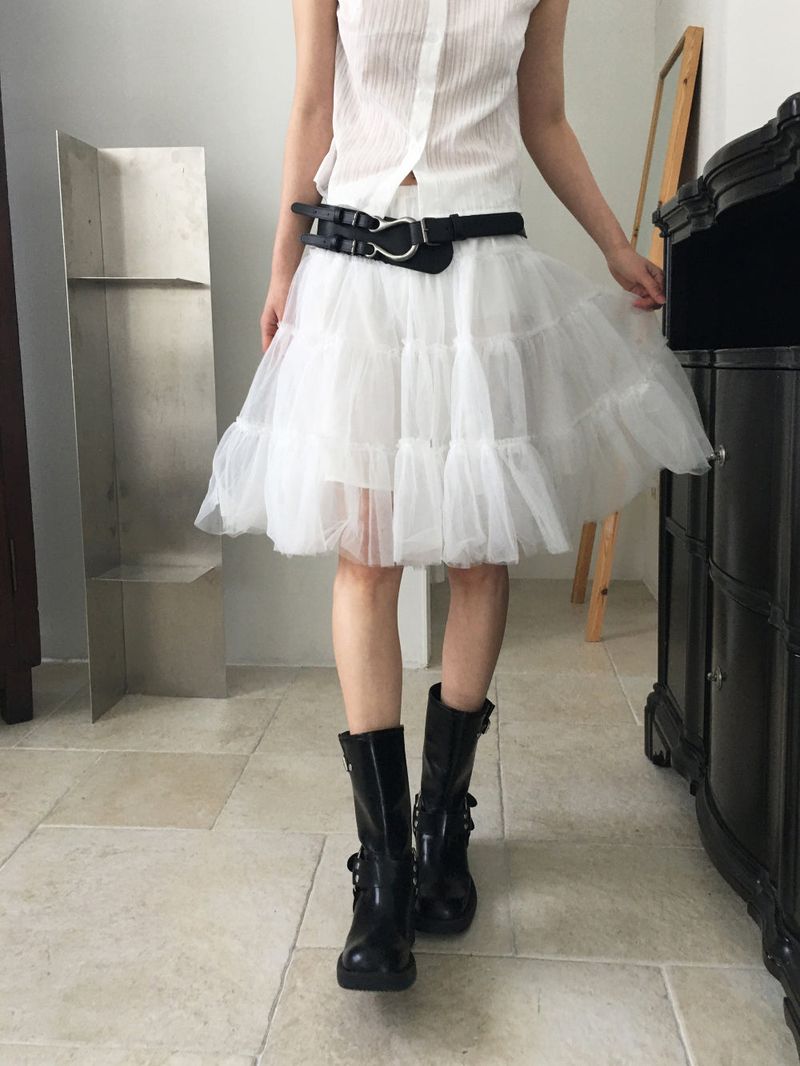 nobiyaka(ノビヤカ)の「Baby sha midi skirt(Skirts)」