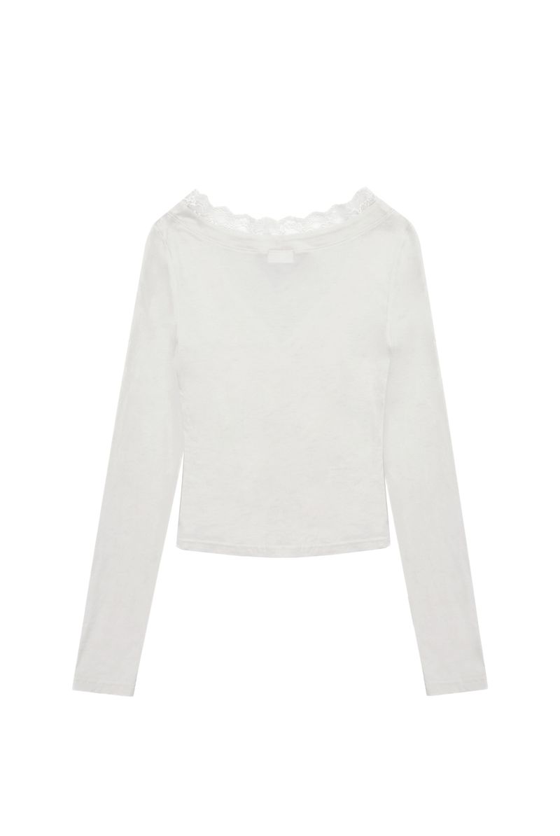 Cream donuts sheer cardigan, Mint Gray