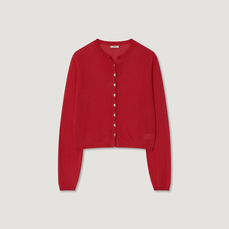 Signature Wave Linen Cardigan