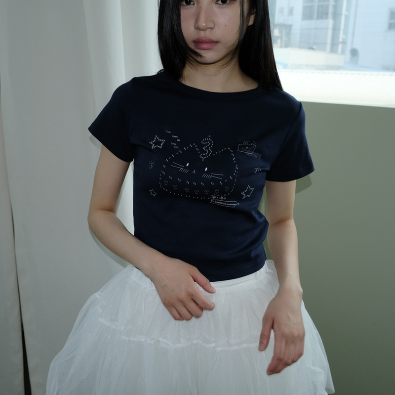 BIRTHDAY KIRI TOP _NAVY