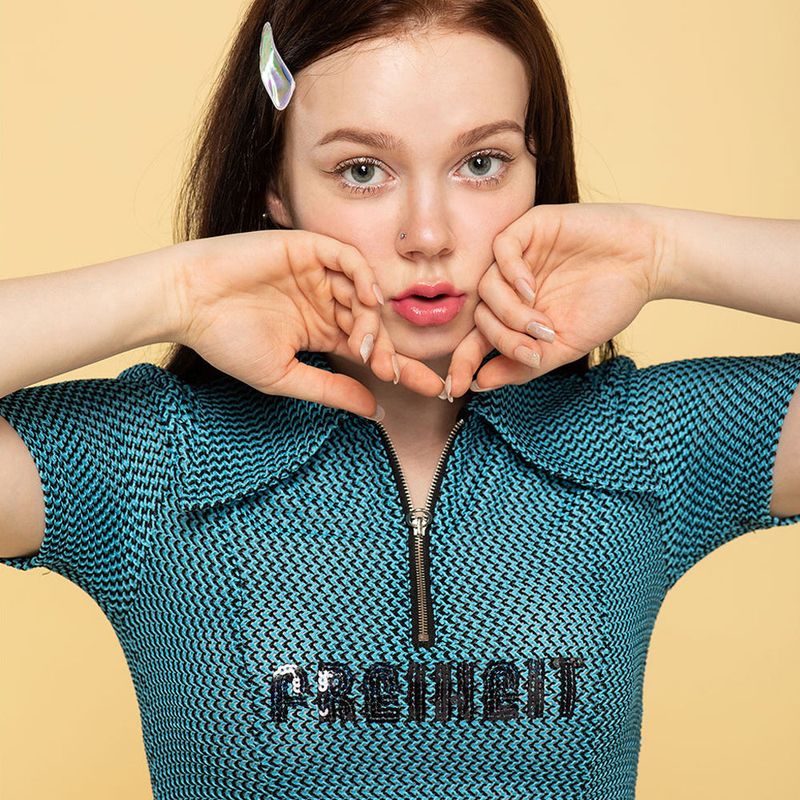 FREIHEIT（フライハイト）の「TRIKOT TWO-PIECE TOP (BLUEBLACK)（Tops）」