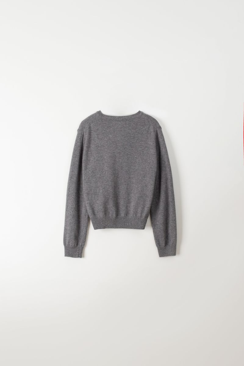 Camel round cardigan (Grey)