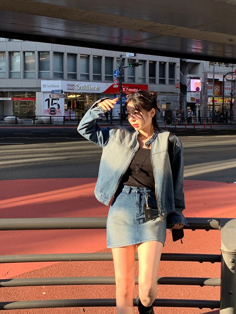 [MADE] Dune Y2K denim mini skirt