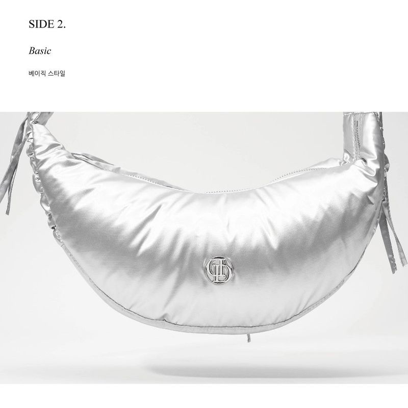 2WAY SHIRRING MAY LILY BAG_SILVER
