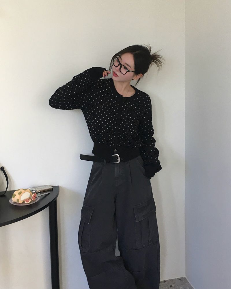 [ORIGINAL] Kinder Pigment Cargo Wide Pants
