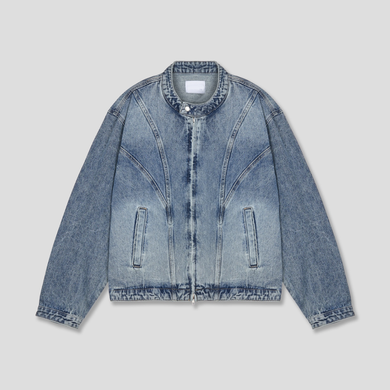 LEGACY CURVED CUT OFF DENIM JACKET