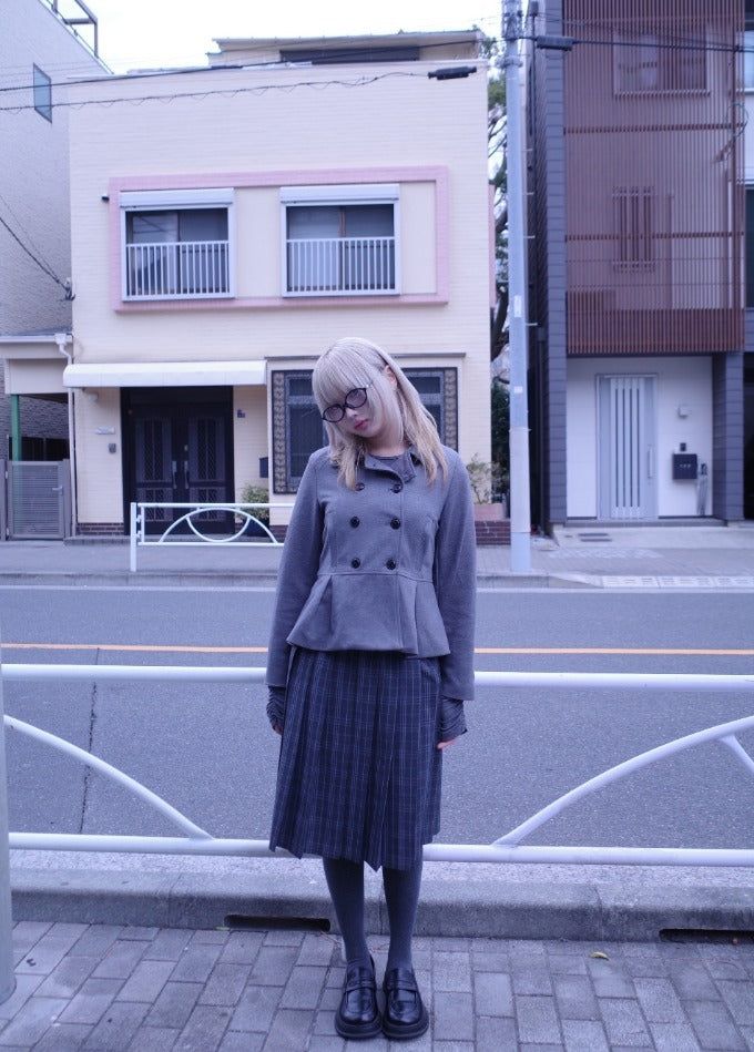 myorang（ミョラン）の「ユピピンタックダブルショートコート（ジャケット/アウター）」