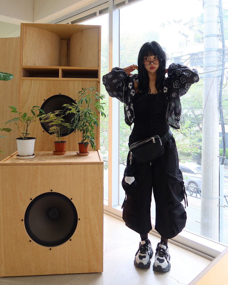 Summer Flower See-Through Windbreaker Windbreaker