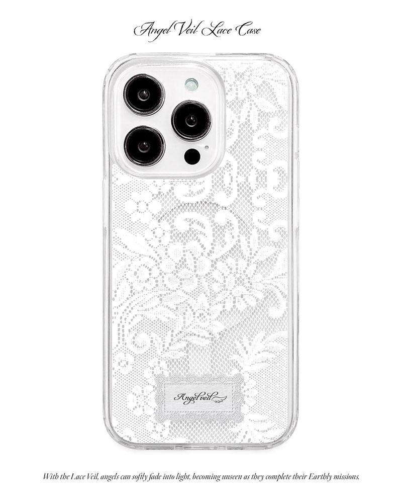 SOLARBEEAM（ソーラービーム）の「[Magsafe]Angel Veil Lace Gel Hard Phone Case（Smartphone Accessories）」