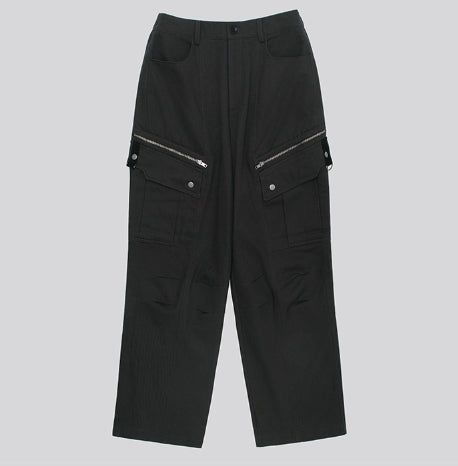 Jade Zipper Pocket Cargo Pants