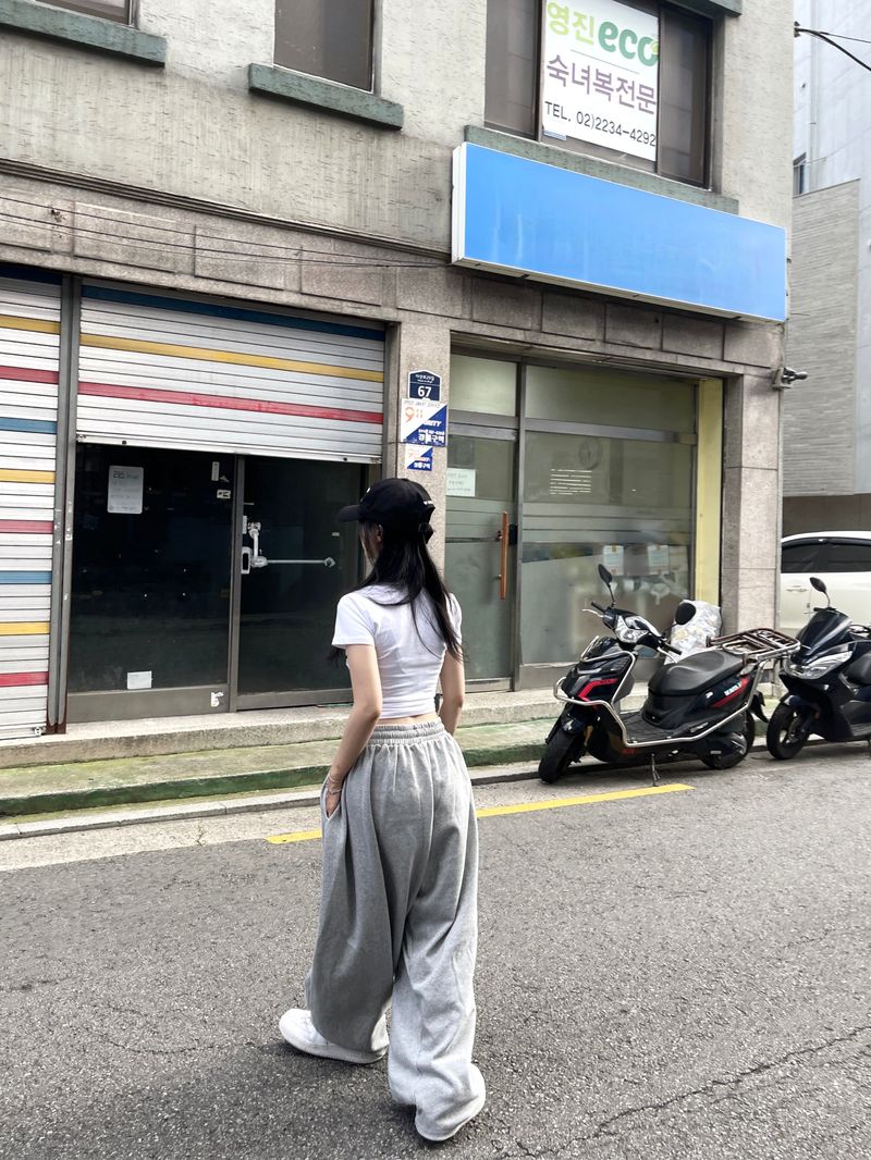 Kafka dart banding wide pants