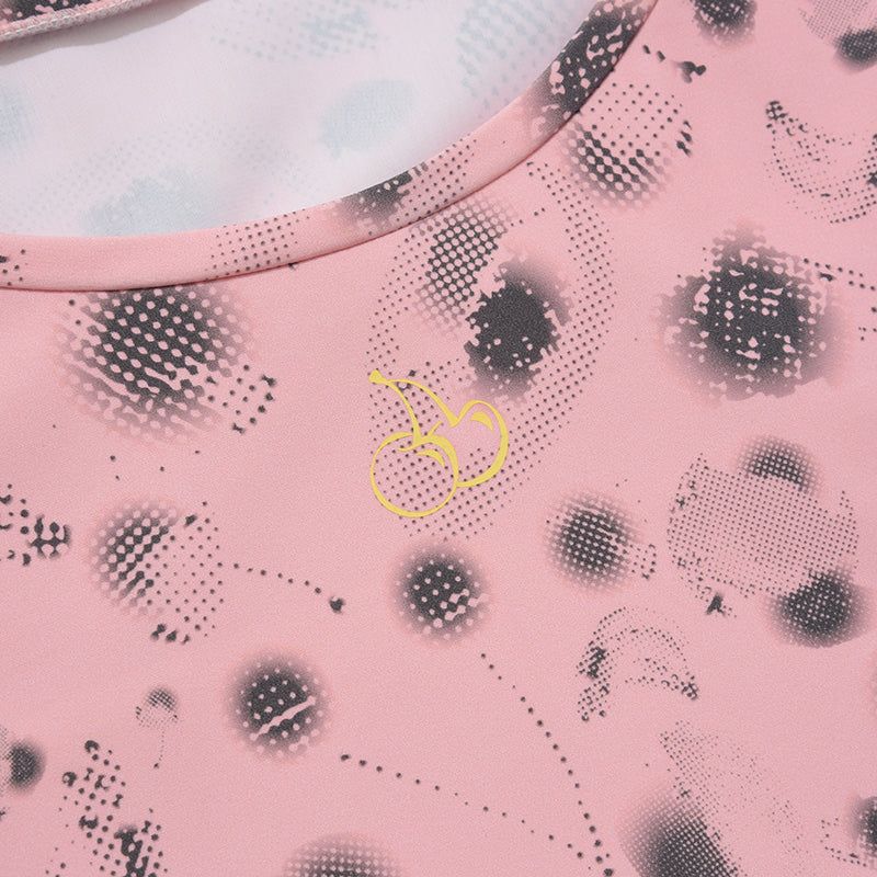 LAYERED LONG SLEEVE RASHGUARD [PINK]