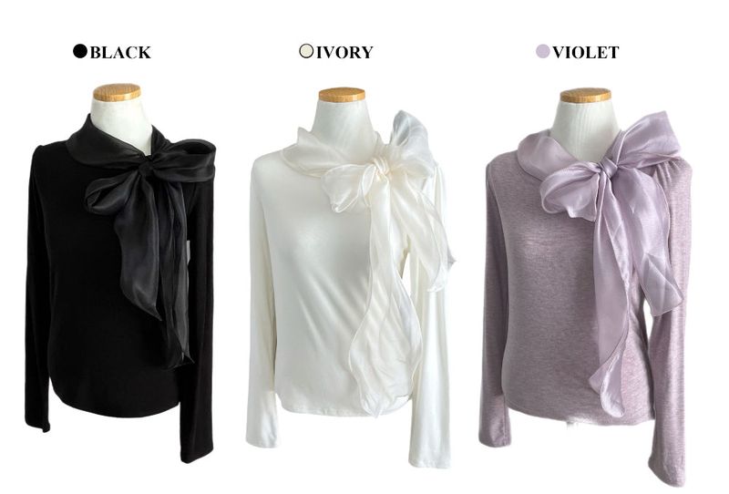 Tilly Tie Scarf Long Sleeve Top