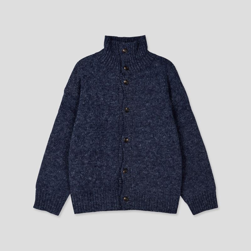 Eden high neck knit cardigan