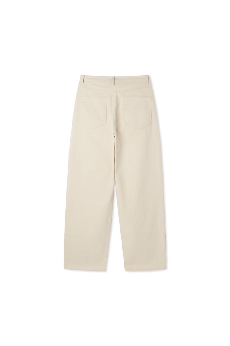Detail Wide Cotton Pants 3COLOR