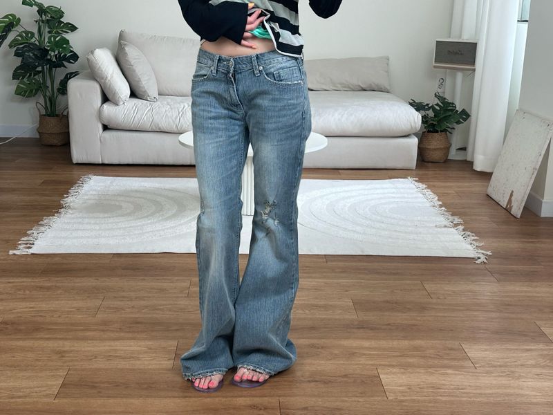 dawn flare low denim