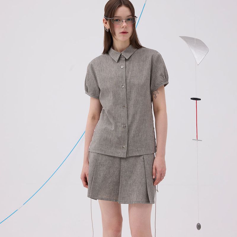 AACA（アカ）の「Fleats Chambray Skirt_2Color（Skirts）」