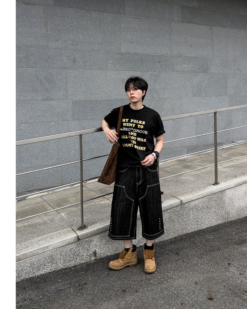 Broden Lettering Printed Short Sleeve