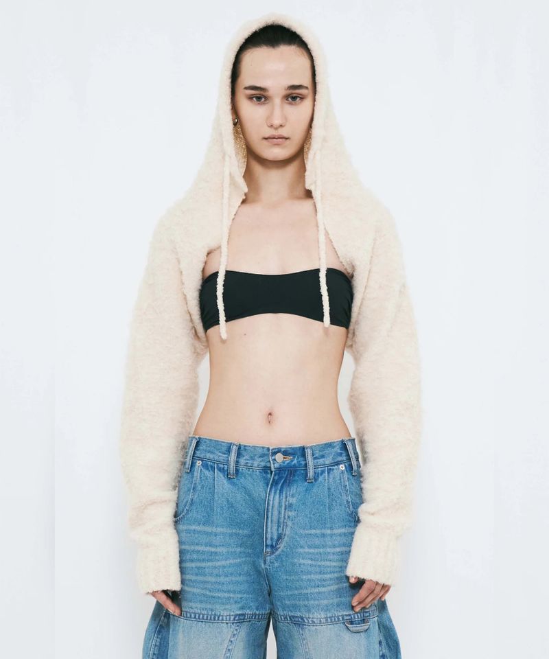 MUFFLER KNIT CARDIGAN