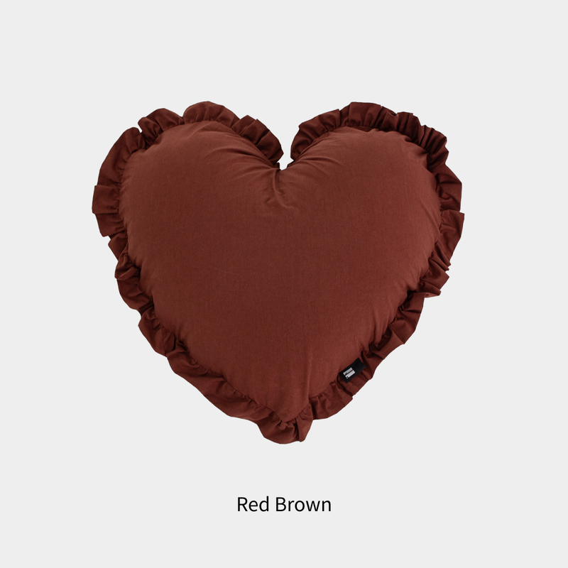 Heart Frill Cotton Cushions