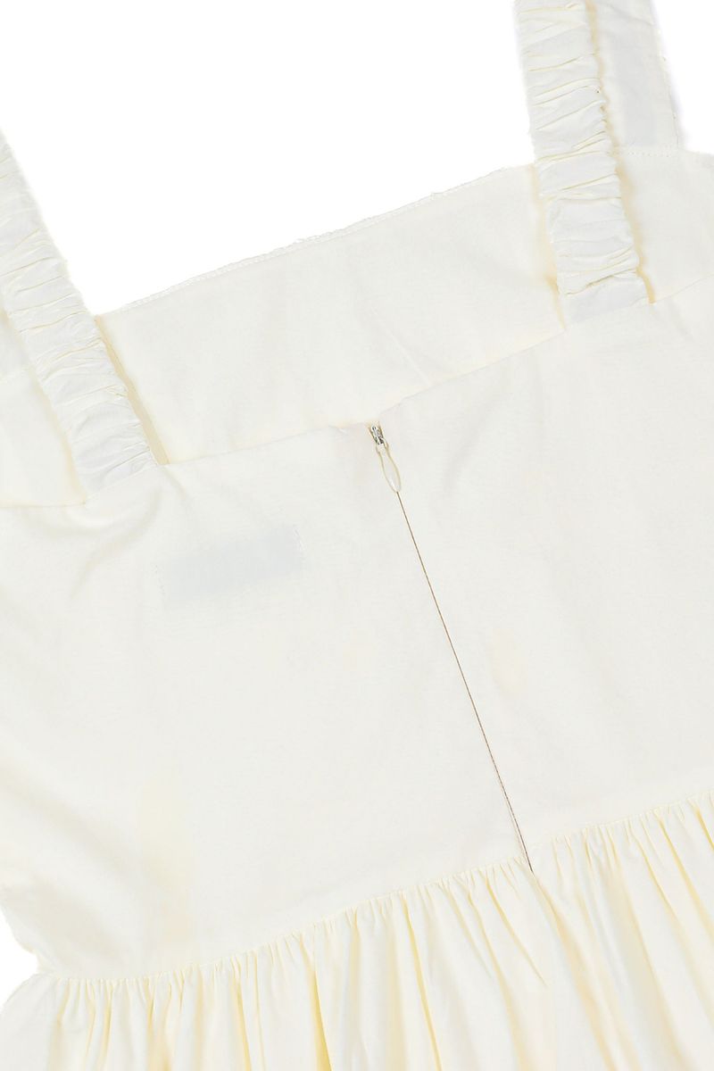 Merry Mini Shirring Dress [Ivory]