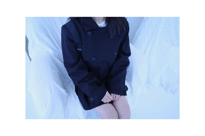 High neck double set up (3color) -Jacket