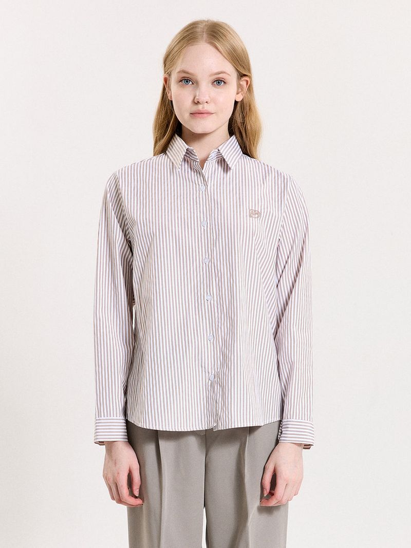 PINK PINEAPPLE（ピンクパイナップル）の「LOVE STRIPE SHIRT（Tops）」