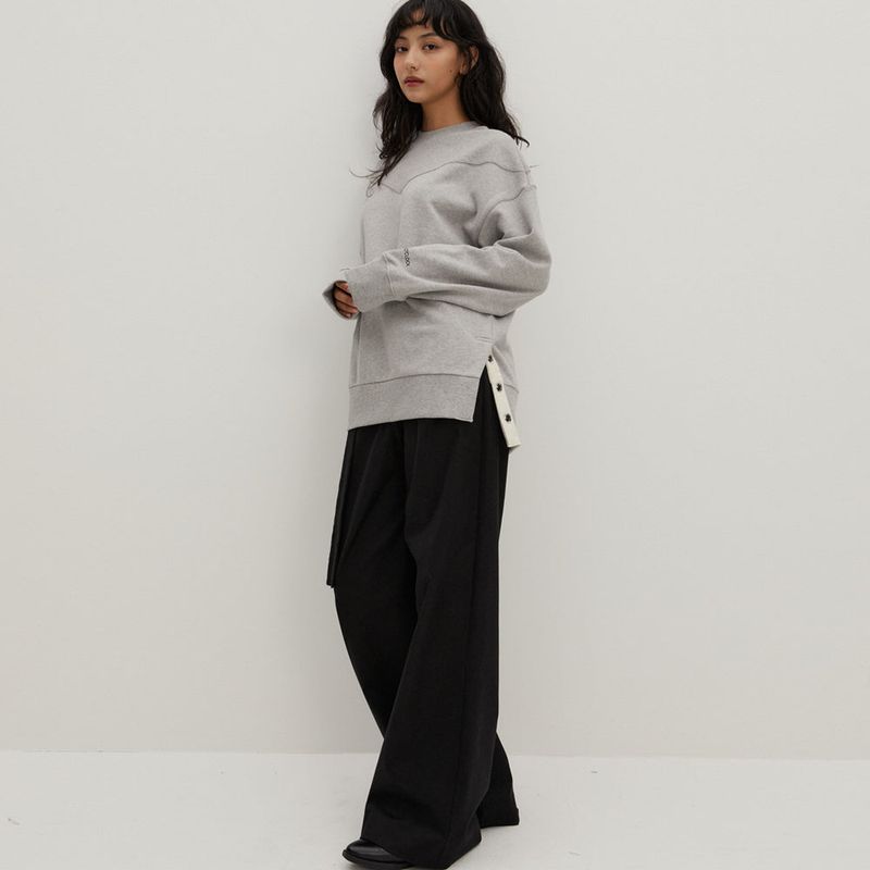 Raverous Slit Sweatshirts M/Gray