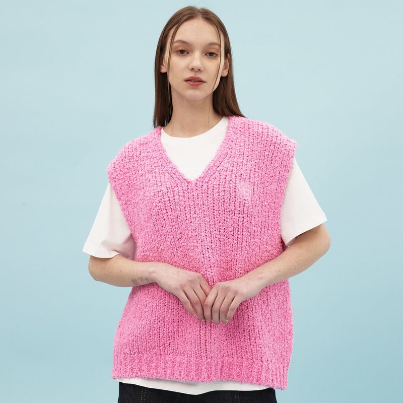 WaiKei（ワイケイ）の「Cotton boucle v neck vest（Tops）」