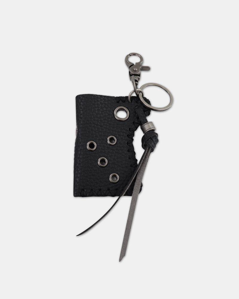Kuhing Eyelet Stitch Leather Carabiner
