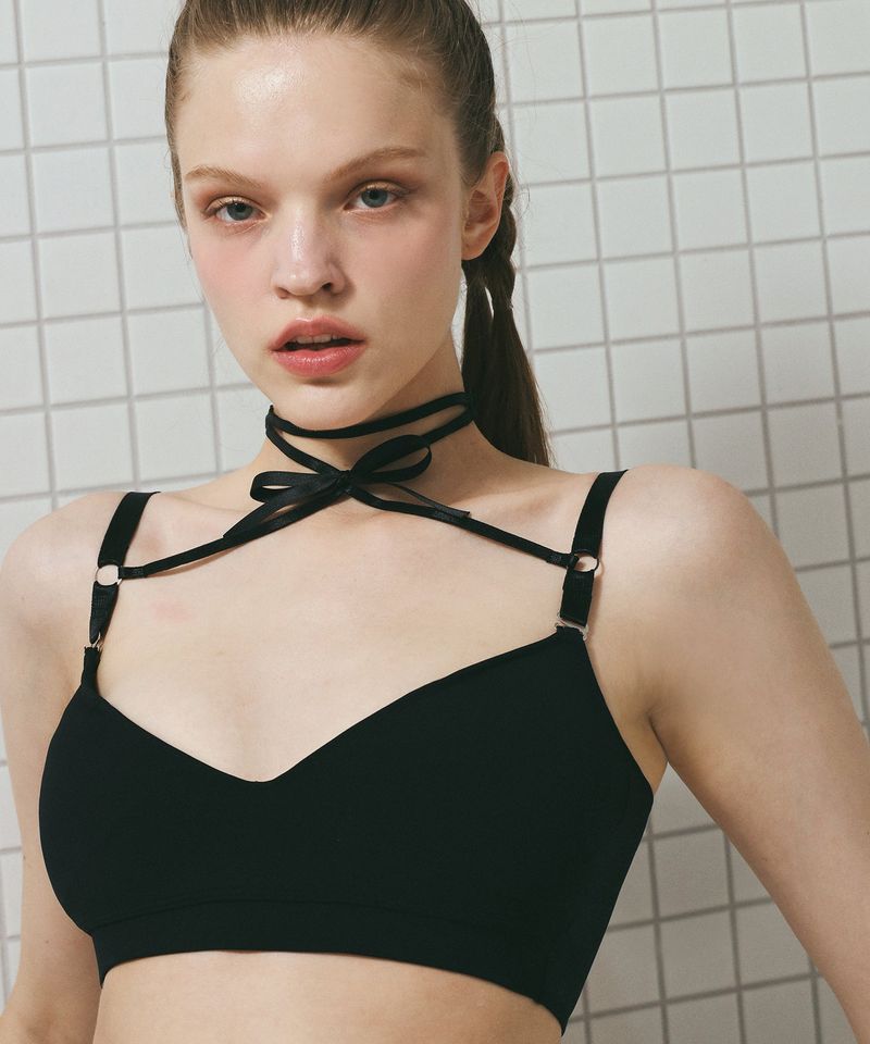 VINAJ(ビナジェイ)の「NEW Ribbon Choker No-Wire Bikini Bra(Swimwear)」