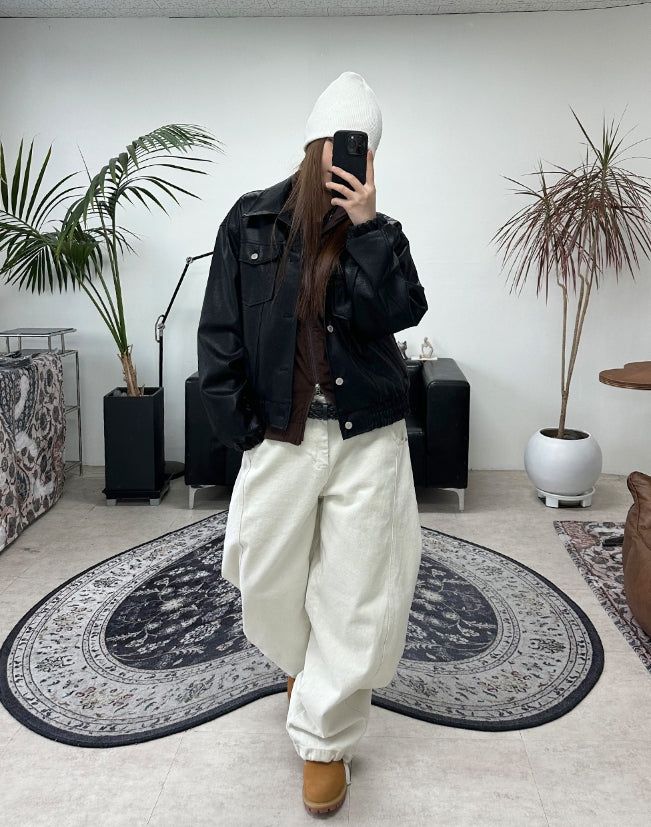 Lucal Satin Suede Zip-up