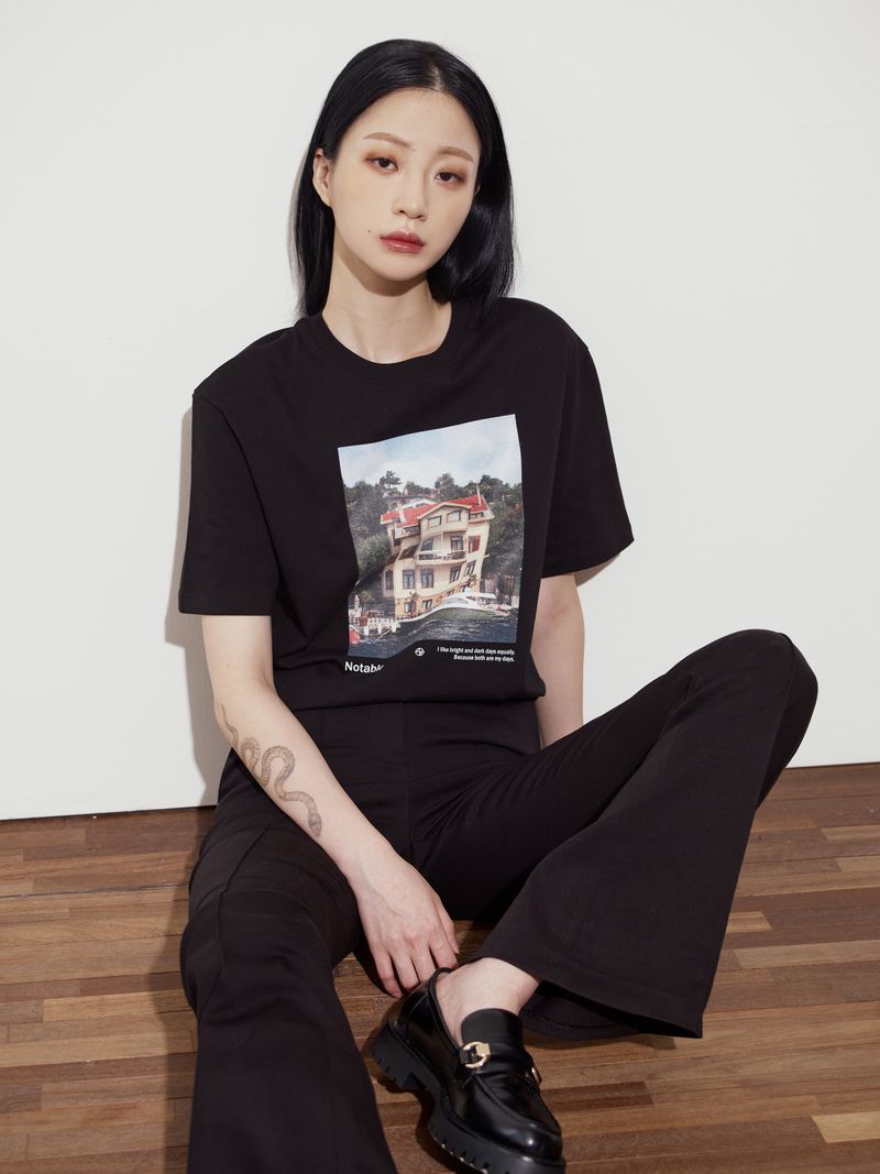 GRAPHIC BOAT T-SHIRT - BLACK