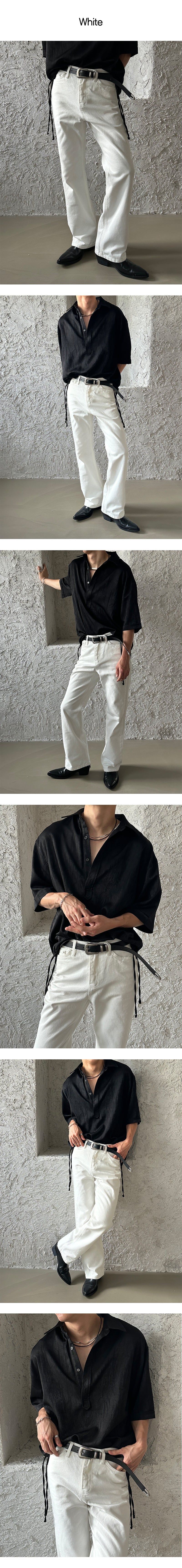 [UNISEX] Basic flare boots cut pants (2color)