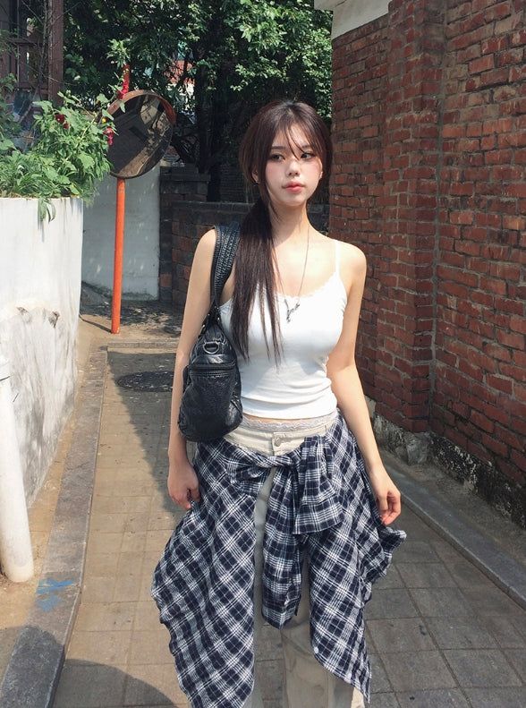 Litting Lace Cap Ribbed Sleeveless
