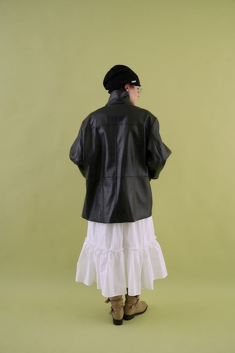 Silly frill dress_ivory