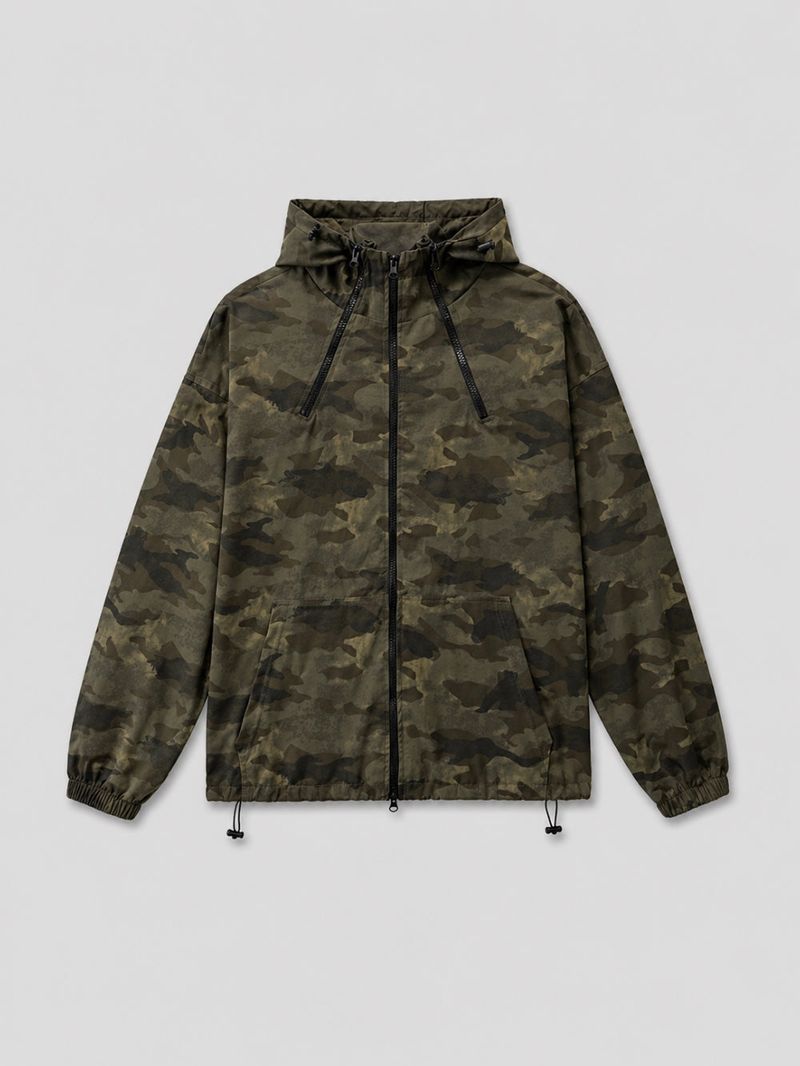 Veron Camo Hood Windbreaker