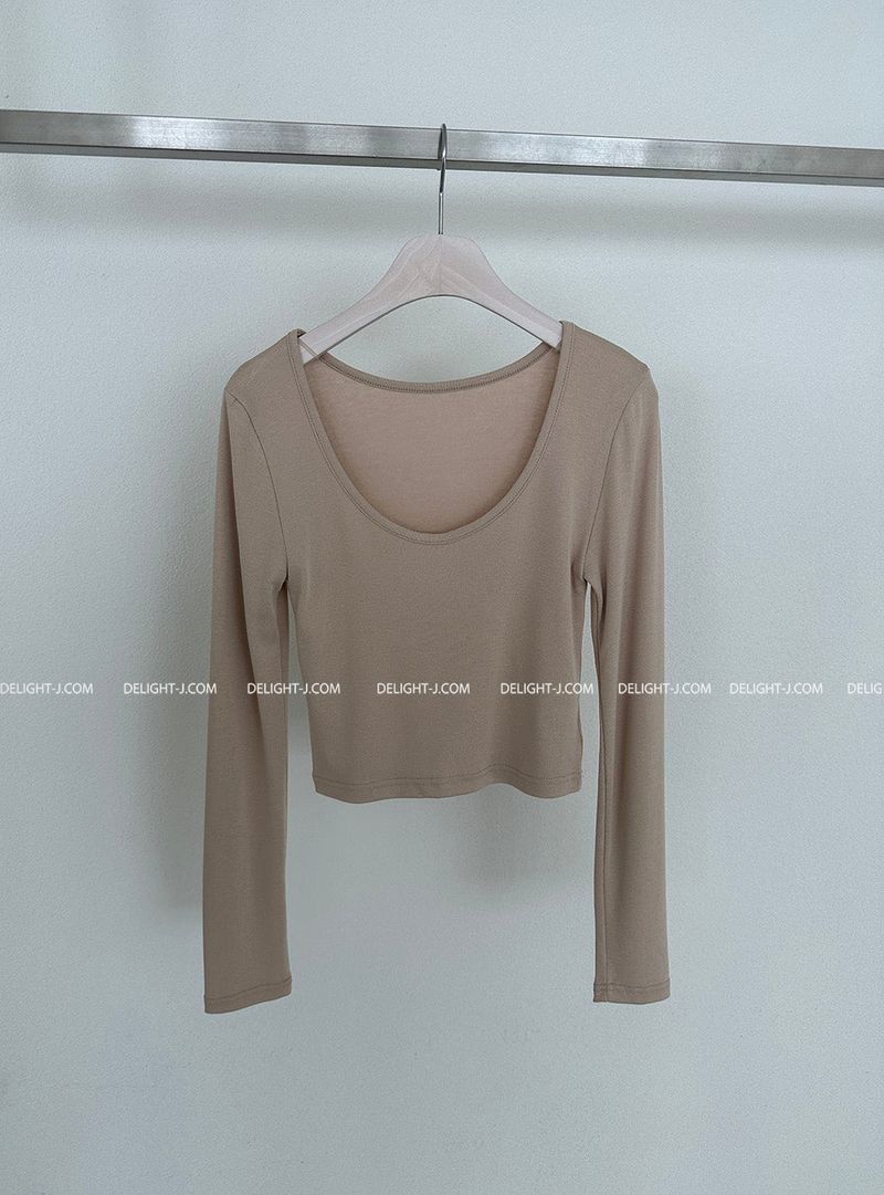 Basic Double-Sided Cropped T-shirt