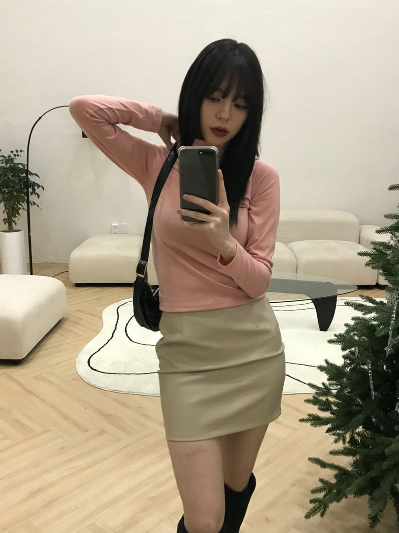Ashley leather skirt