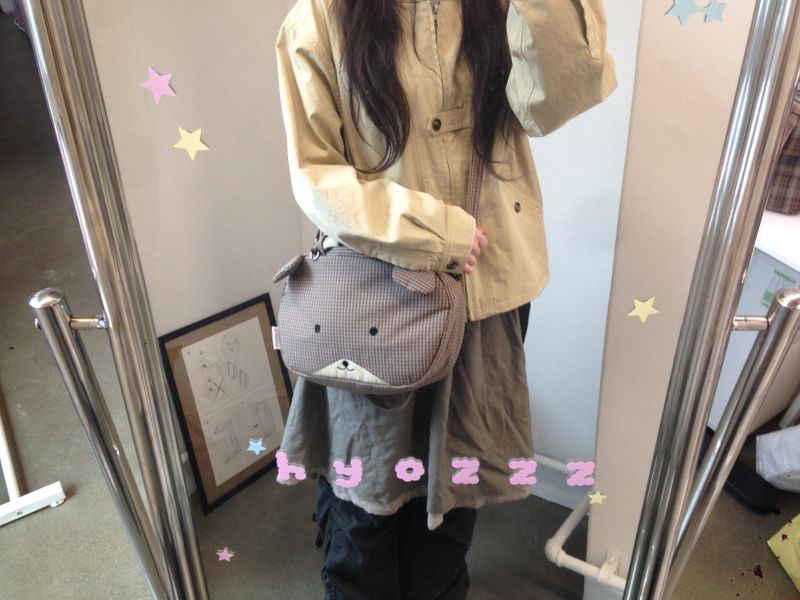 mini-hamster Shoulder Crossbag(brown)
