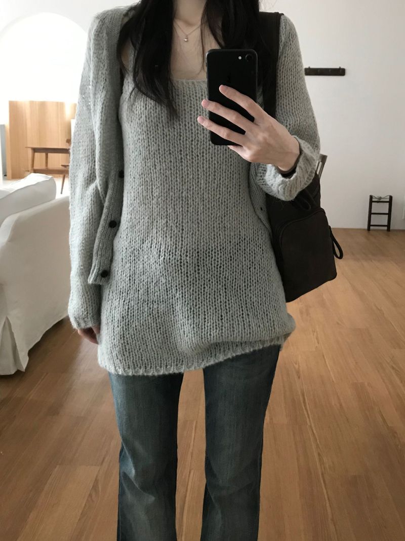 Knit Cardigan Set (3 colors)