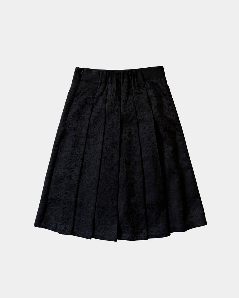Dewy Flower Pleats Skirt