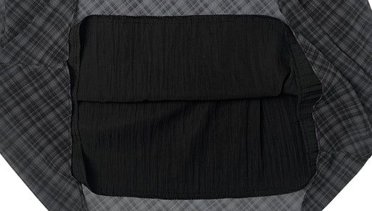 Conse Chiffon Check Midi Skirt