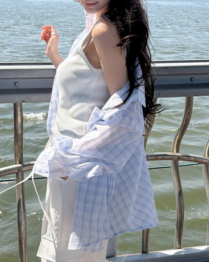  リフチェックシャツ